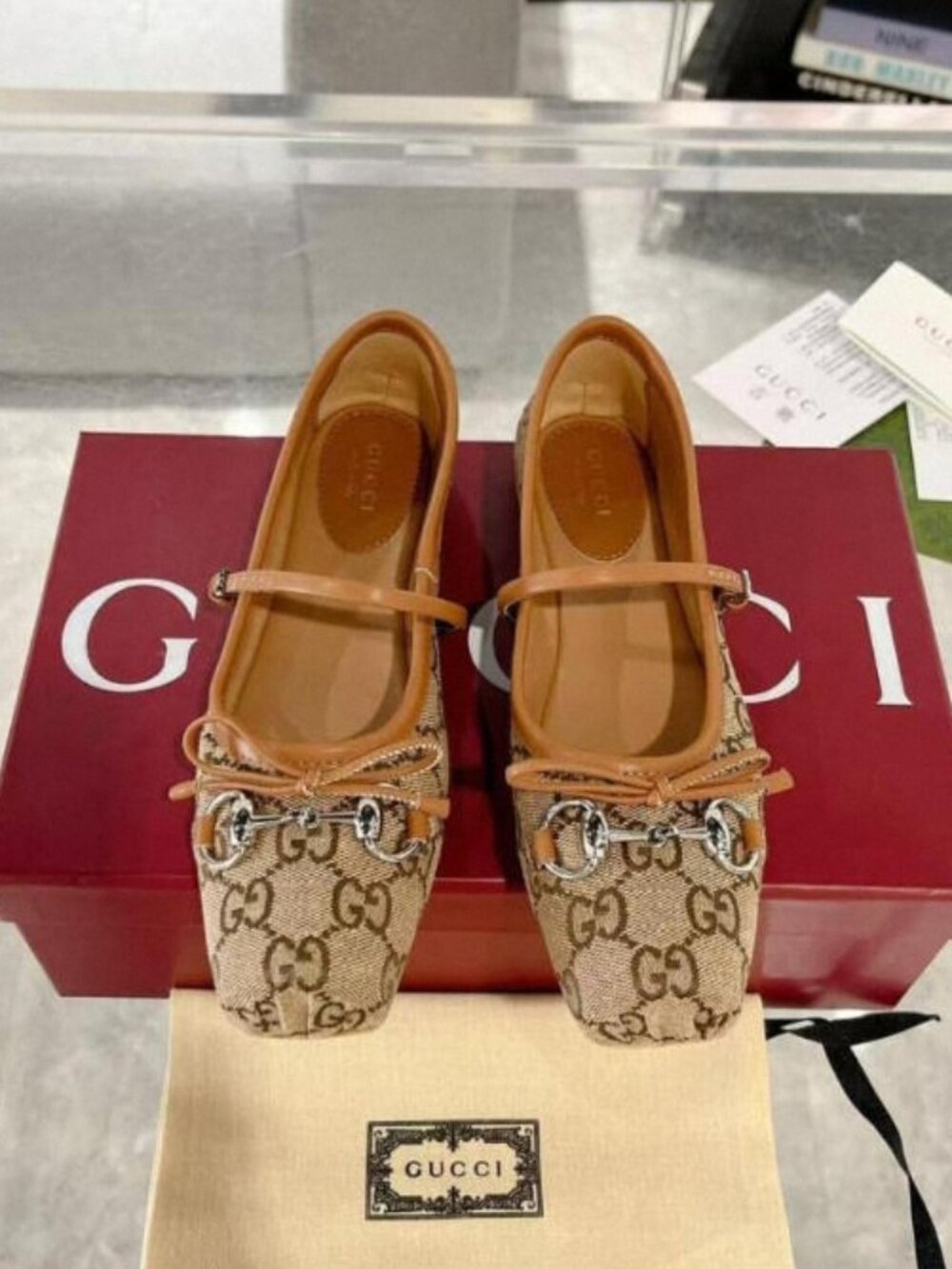 Gucci Horsebit Ballet Flats – with Original Box